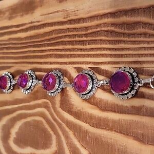 Pink Fire Topaz Bracelet- NWOT